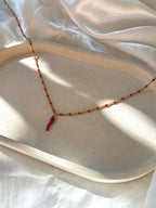 Collier piment rouge